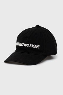 Хлопковая шапка 627901.CC994.NOS Emporio Armani, черный