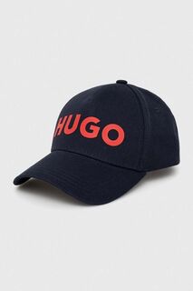 Бейсболка HUGO из хлопка Hugo, темно-синий