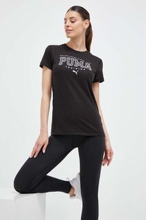 Тренировочная футболка Graphic Tee Fit Puma, черный