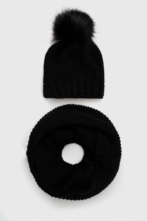 Шапка и шарф Answear Lab, черный