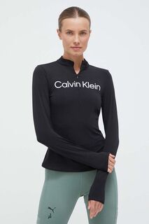 Тренировка с длинными рукавами Calvin Klein Performance, черный