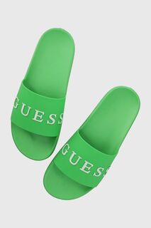 Шлепанцы SLIDES Guess, зеленый