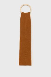 Шерстяной шарф United Colors of Benetton, коричневый