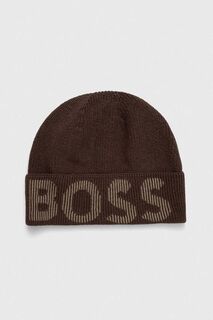 Шапка BOSS из смесовой шерсти Boss, зеленый