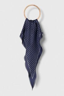 Шелковый шарф Lauren Ralph Lauren, темно-синий
