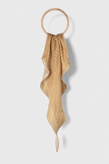 Шелковый шарф Lauren Ralph Lauren, бежевый