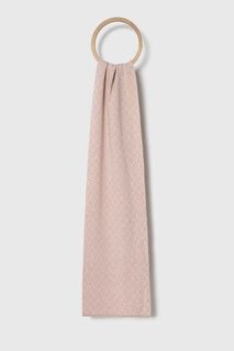 Шарф из смесовой шерсти Calvin Klein, розовый