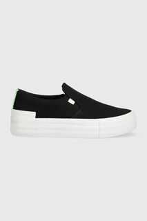 Кроссовки VULC FLATF BOLD SLIPON FLUO CONT Calvin Klein Jeans, черный