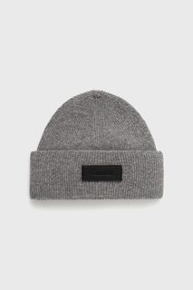 Шерстяная шапка Calvin Klein, серый