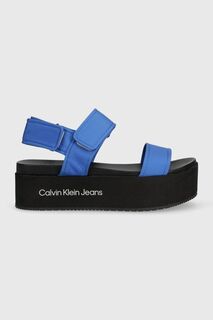 Сандалии FLATFORM SANDAL SOFTNY Calvin Klein Jeans, синий
