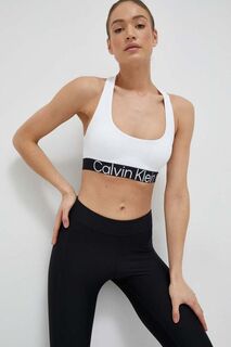 Эффект спортивного бюстгальтера Calvin Klein Performance, белый