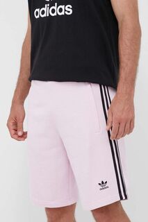 Хлопковые шорты adidas Originals, розовый