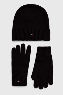 Шляпа и перчатки Tommy Hilfiger, черный