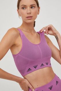 Спортивный бюстгальтер adidas, фиолетовый