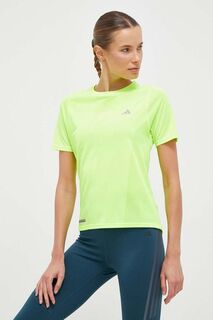 Беговая футболка Ultimate adidas, зеленый