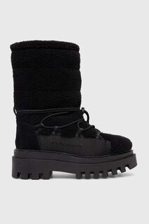 Зимние ботинки FLATFORM SNOW BOOT SHERPA WN Calvin Klein Jeans, черный