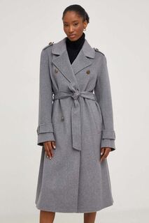 Шерстяное пальто из лимитированной коллекции X NO SHAME Answear Lab, серый