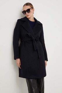Шерстяное пальто Answear Lab, темно-синий