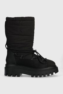 Зимние ботинки FLATFORM SNOW BOOT NYLON WN Calvin Klein Jeans, черный