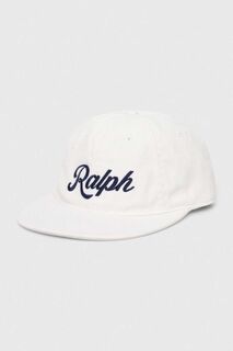 Хлопковая бейсболка Polo Ralph Lauren, белый