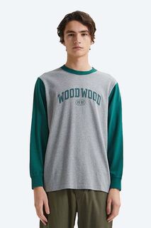 Хлопок с длинным рукавом Mark IVY Longsleeve , Wood Wood, серый