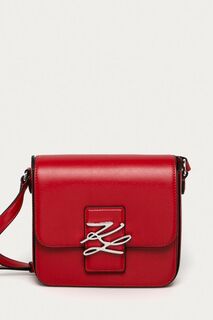 Карл Лагерфельд - Кожаная сумка 205W3182 Karl Lagerfeld, красный