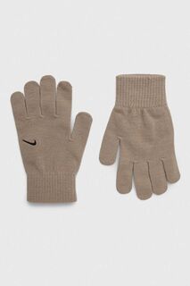 Перчатки Knit Swoosh Nike, бежевый