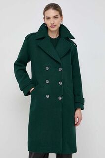 Пальто из смесовой шерсти Morgan, зеленый