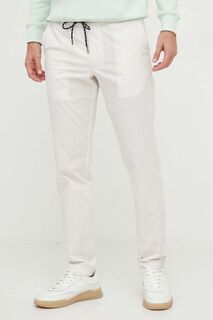 Хлопковые брюки Tommy Hilfiger, белый