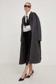 Шерстяное пальто из лимитированной коллекции X NO SHAME Answear Lab, серый