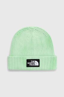 Хлопковая шапка The North Face, зеленый