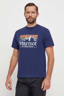 Спортивная футболка MMW Gradient Marmot, темно-синий