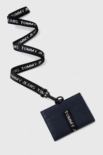 Кожаная визитница Tommy Jeans, темно-синий