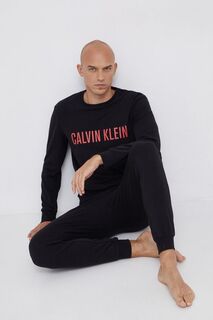 Пижама с длинными рукавами Calvin Klein Underwear, черный