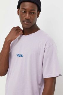 Хлопковая футболка Vans, фиолетовый