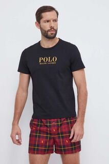 Хлопковая пижама Polo Ralph Lauren, черный