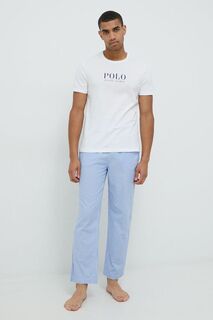 Хлопковая пижама Polo Ralph Lauren, синий