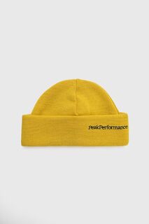 Шерстяная шапка Peak Performance, желтый
