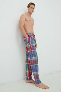 Хлопковые пижамные брюки Polo Ralph Lauren, красный