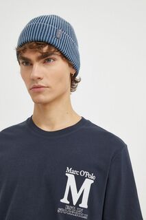 Хлопковая футболка Marc O&apos;Polo, темно-синий