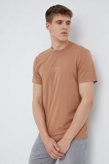 Пижамная футболка Calvin Klein Underwear, коричневый