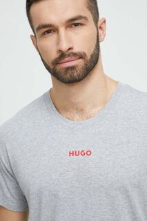 Пижамная футболка HUGO Hugo, серый