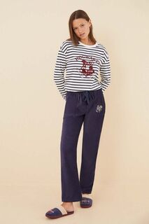 Женские секретные пижамные штаны Mix &amp; Match HARRY POTTER COLLEGE women&apos;secret, темно-синий Women'secret