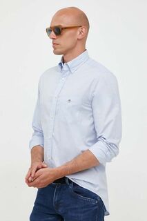Рубашка из хлопка Gant, синий