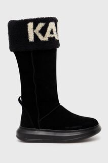 Замшевые зимние ботинки Kapri Kosi KL44582.700 Karl Lagerfeld, черный