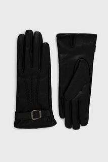 Кожаные перчатки Answear Lab, черный