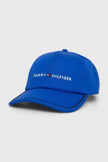 Хлопковая бейсболка Tommy Hilfiger, синий