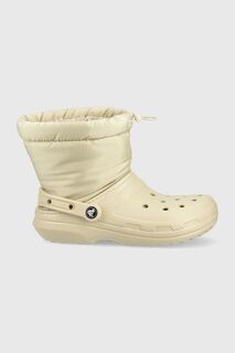 Зимние ботинки Classic на подкладке Neo Puff Boot Crocs, бежевый