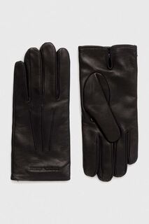 Кожаные перчатки . Emporio Armani, черный