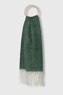 Шерстяной шарф Answear Lab, зеленый